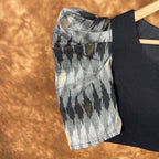 Aurora Black Black Coloured Cotton / Chanderi Ready to Wear Blouse - kapda Tailor
