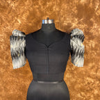Aurora Black Black Coloured Cotton / Chanderi Ready to Wear Blouse - kapda Tailor