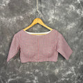 Asymmetric Symmetry Multi Color Coloured Cotton Ready to Wear Blouse - kapda Tailor