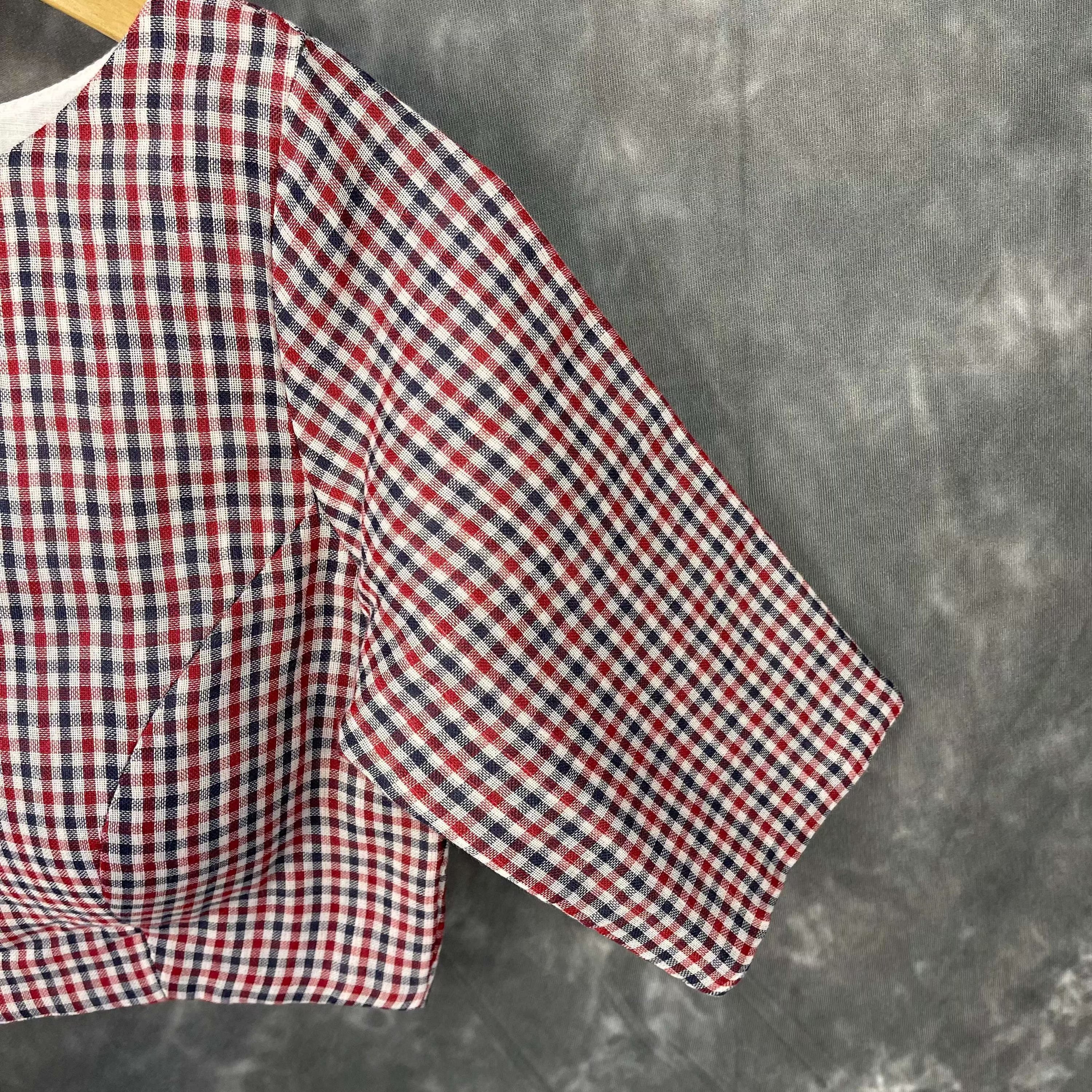 Asymmetric Symmetry Multi Color Coloured Cotton Ready to Wear Blouse - kapda Tailor
