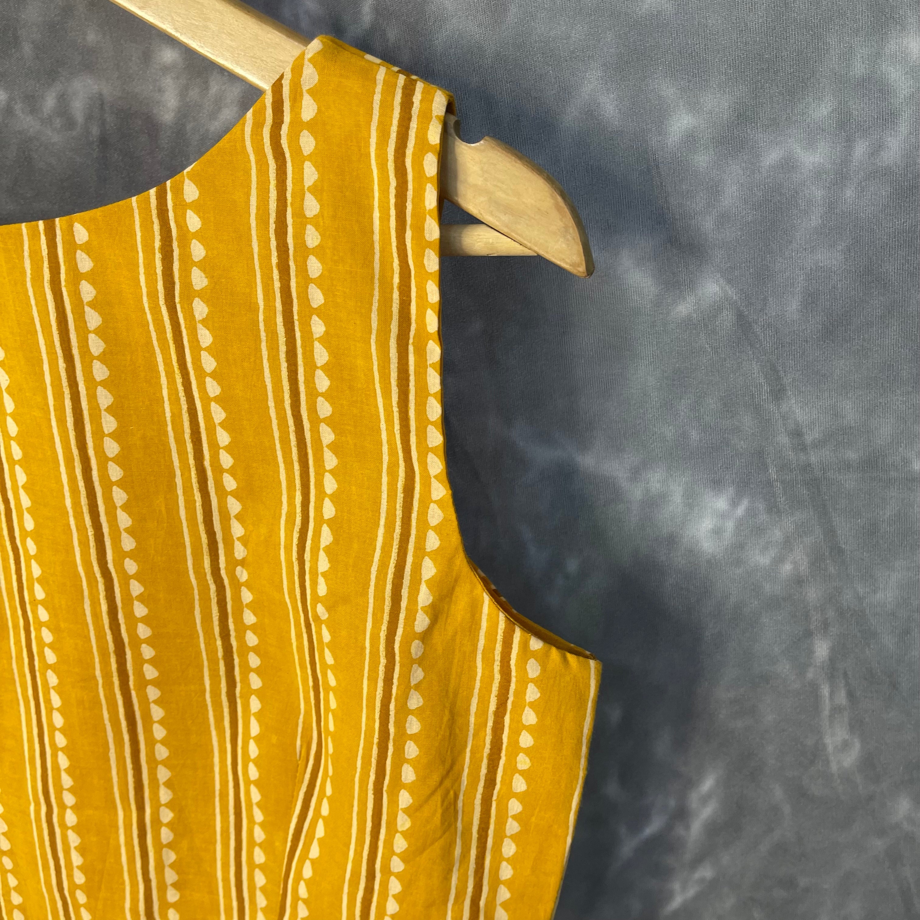 Ujla Savera Orange Coloured Cotton Printed Ready to Wear Blouse - kapda Tailor