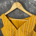Ujla Savera Orange Coloured Cotton Printed Ready to Wear Blouse - kapda Tailor