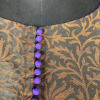 Greeky Blush Purple / Brown Coloured Cotto Silk/Cotton Silk Printed Ready to Wear Blouse - kapda Tailor