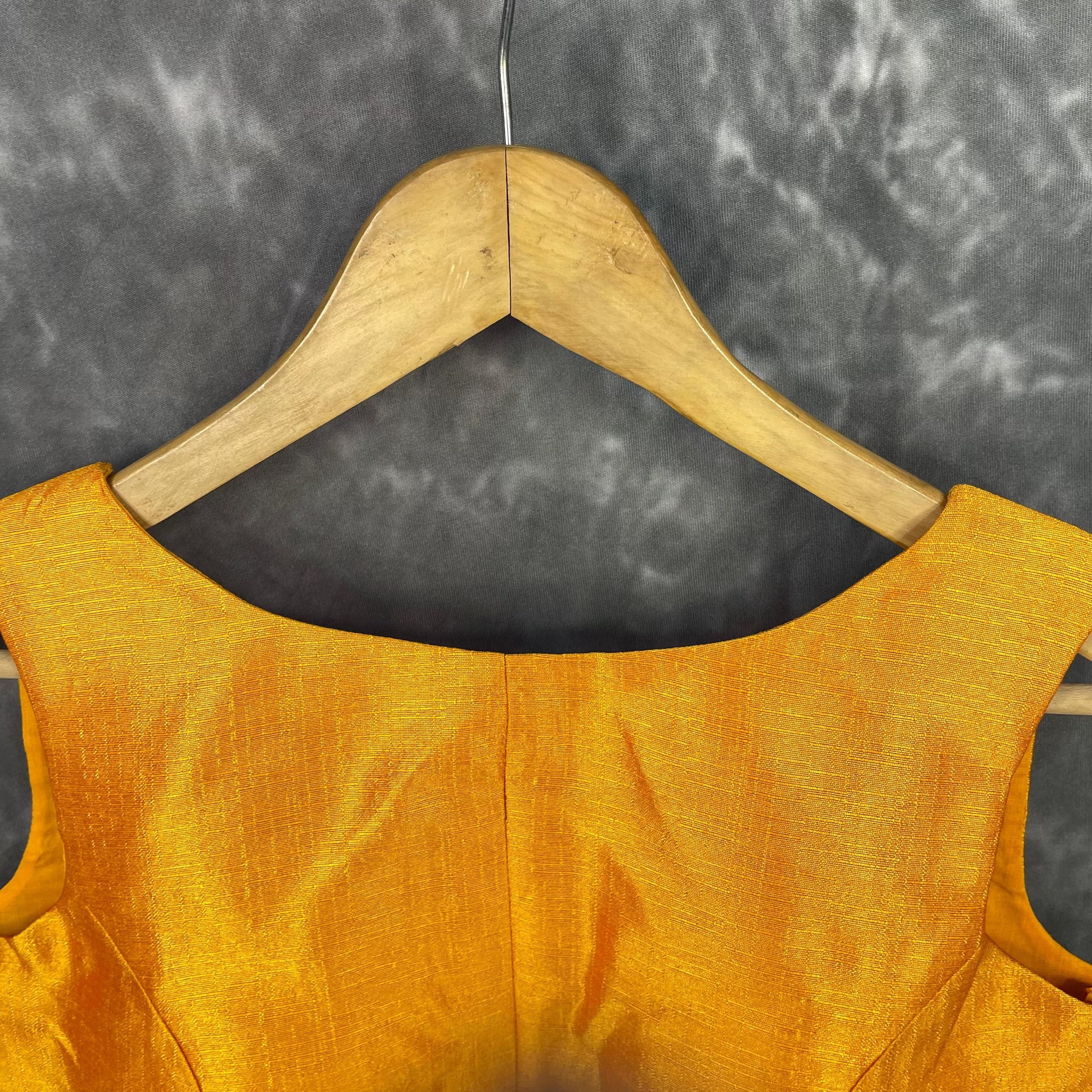 Mangalore Madness Orange Coloured Mangalore Isik/Khan Border Ready to Wear Blouse - kapda Tailor