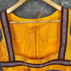 Mangalore Madness Orange Coloured Mangalore Isik/Khan Border Ready to Wear Blouse - kapda Tailor