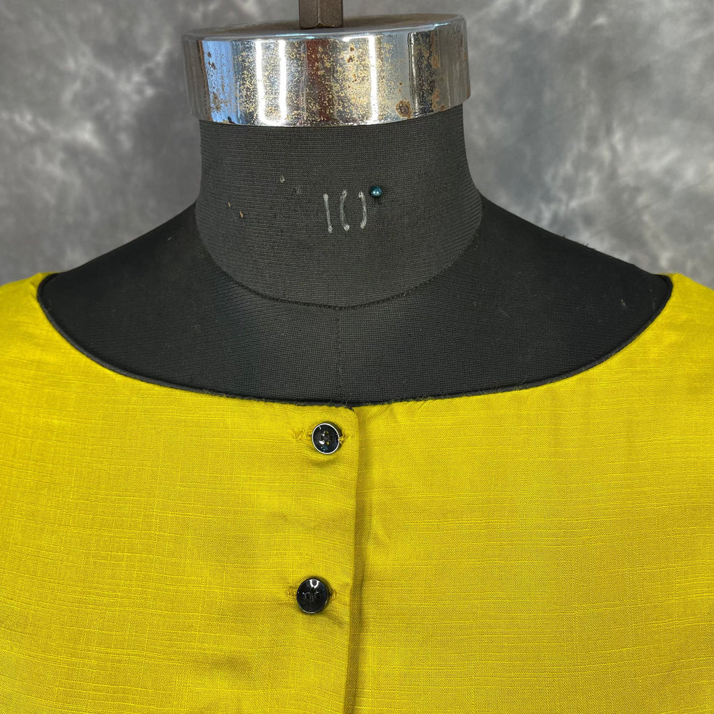Kachha Nimboo Lemon Yellow Coloured Cotton /Jackard Ready to Wear Blouse - kapda Tailor