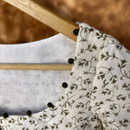 Scenic Holocaust Off White Coloured Chanderi Cotton Printed Ready to Wear Blouse - kapda Tailor
