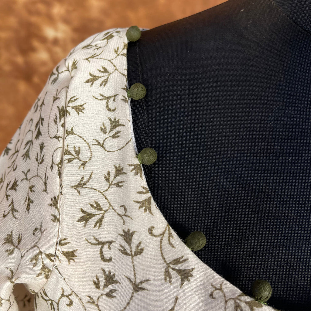 Scenic Holocaust Off White Coloured Chanderi Cotton Printed Ready to Wear Blouse - kapda Tailor