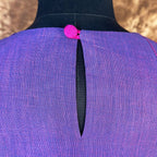 Nebula Fade Purple Coloured Handloom Cotton Ready to Wear Blouse - kapda Tailor