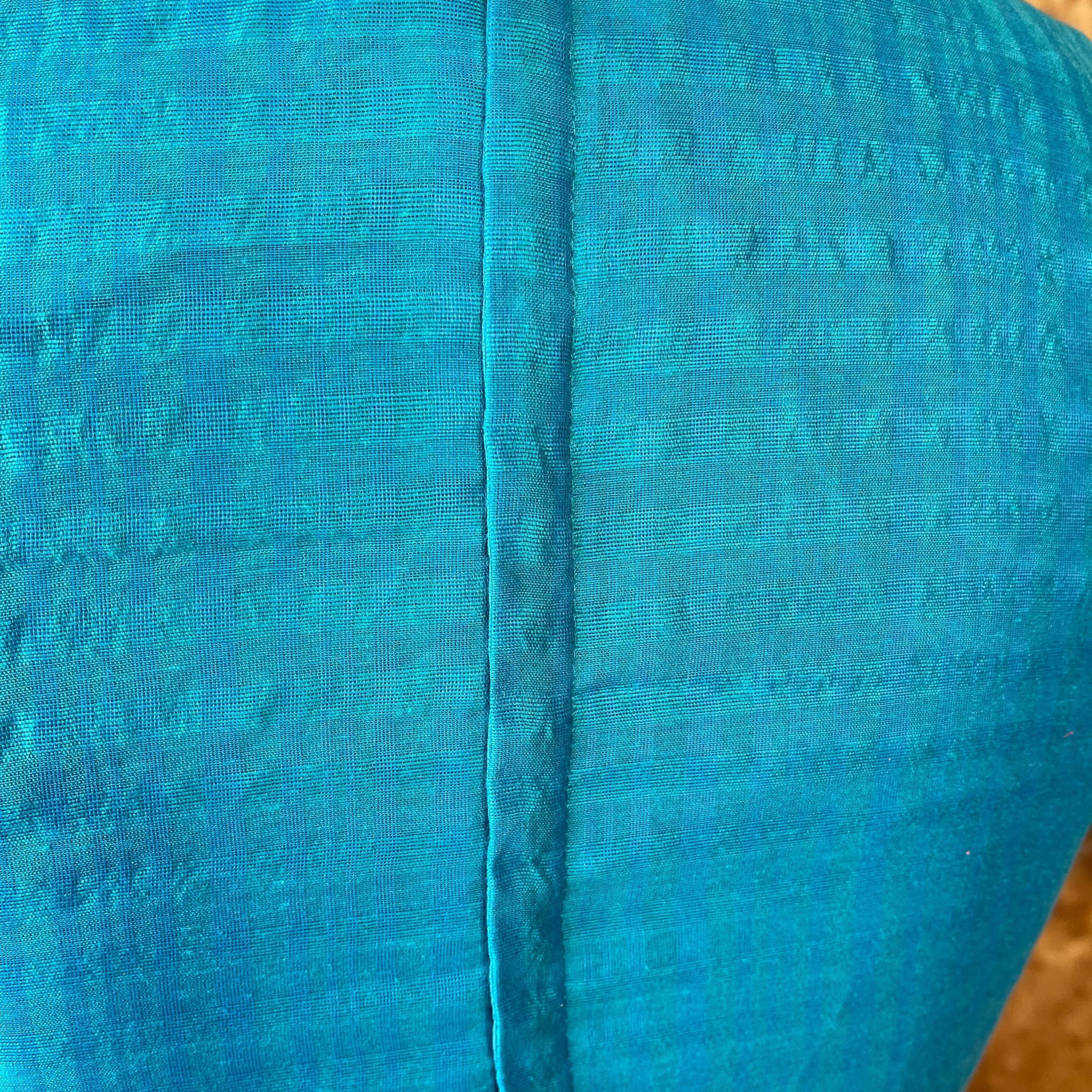 Streaks of Blue Light Blue Coloured Chanderi Silk Ready to Wear Blouse - kapda Tailor