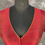 Ehsaas Maroon Coloured Silk Ready to Wear Blouse - kapda Tailor