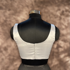 Shades of Stars Silver Coloured Brocket Ready to Wear Blouse - kapda Tailor