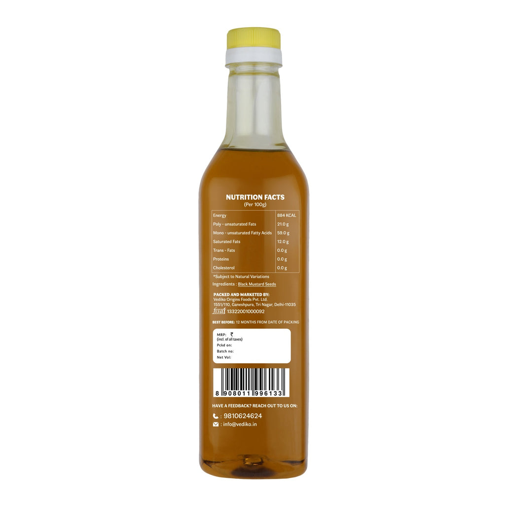 Vediko Origins Black Mustard Oil - Distacart
