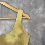 Swarn Vastra Gold Coloured Brocket Ready to Wear Blouse - kapda Tailor