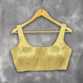 Swarn Vastra Gold Coloured Brocket Ready to Wear Blouse - kapda Tailor