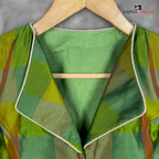 Roohani Resham Green Coloured Silk Ready to Wear Blouse - kapda Tailor
