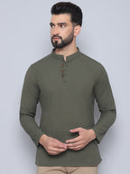 Even Apparels Men's Loop Wooden Button Kurta