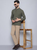 Even Apparels Men's Loop Wooden Button Kurta