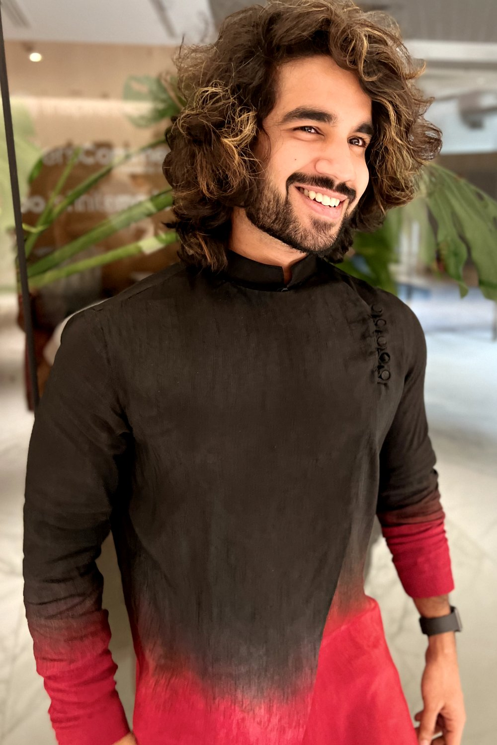 Pattern Ombre Designer Men's kurta by Hilo Design