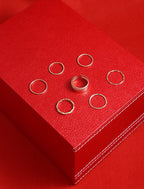 Gold-Polished Alloy Stylish Contemporary Stackable Ring - The Pari