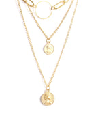 Gold-Polished Alloy Layered Designer Short Necklace - The Pari