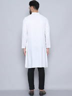 Even Apparels Men's Pure Cotton White Kurta