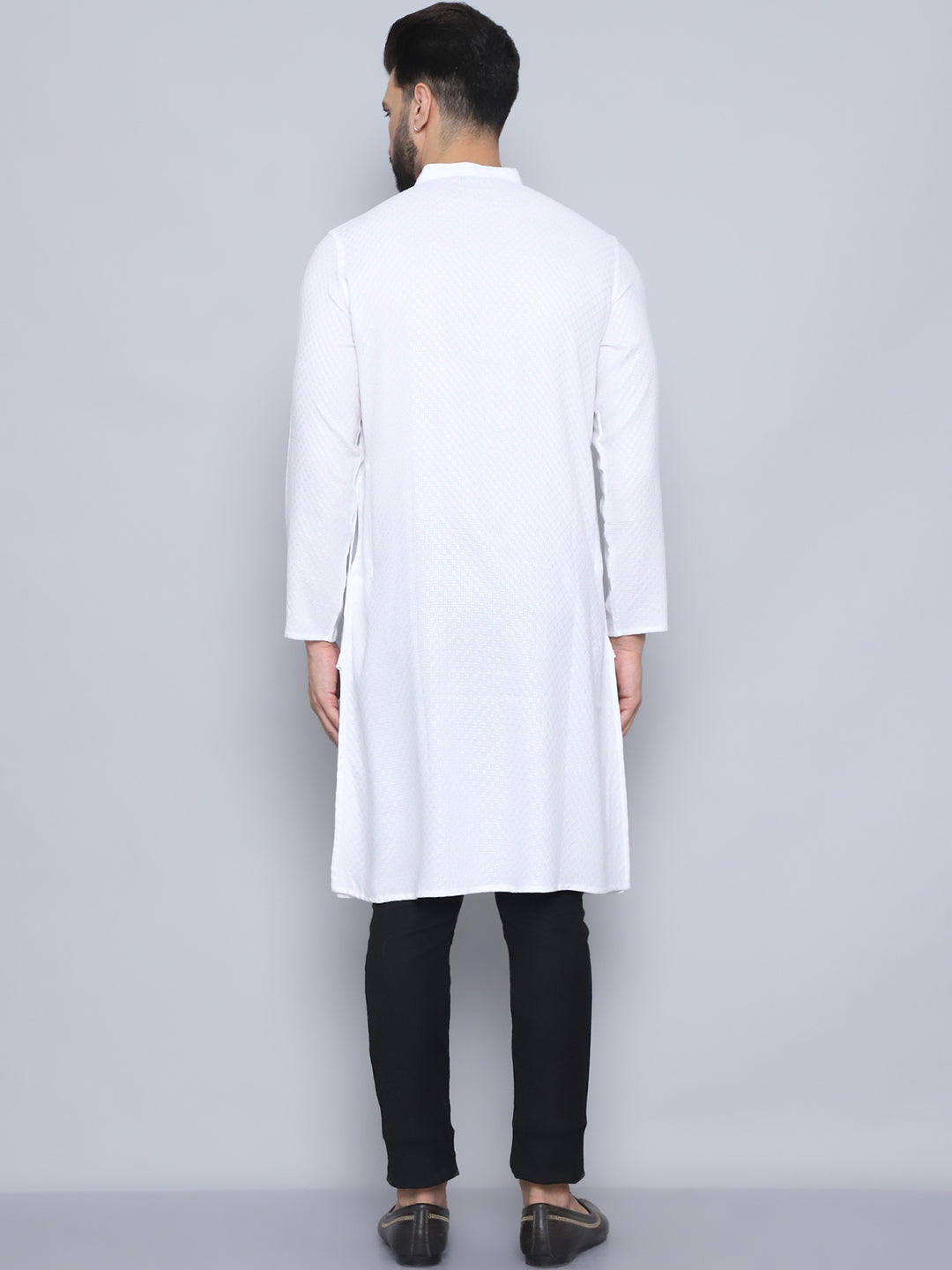 Even Apparels Men's Pure Cotton White Kurta