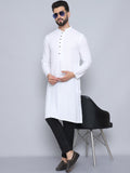 Even Apparels Men's Pure Cotton White Kurta
