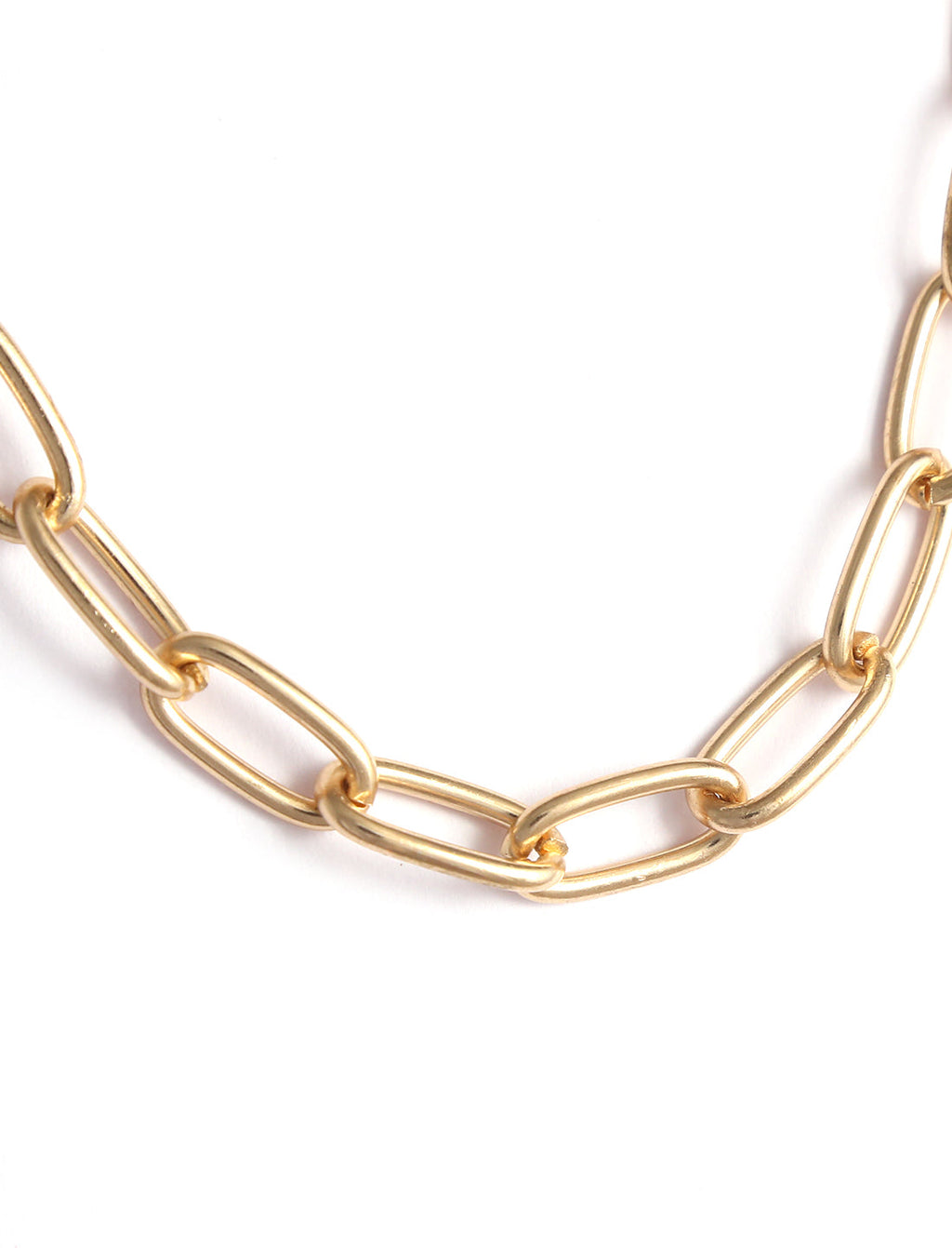 Gold-Polished Alloy Heart Shape Statement Necklace - The Pari