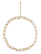 Gold-Polished Alloy Heart Shape Statement Necklace - The Pari