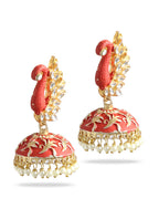 Silver-Plated Alloy Oxidised Designer Two Tone Earrings - The Pari - Distacart