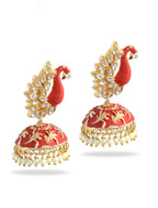 Silver-Plated Alloy Oxidised Designer Two Tone Earrings - The Pari - Distacart
