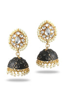 Silver-Plated Alloy Oxidised Designer Earrings - The Pari - Distacart