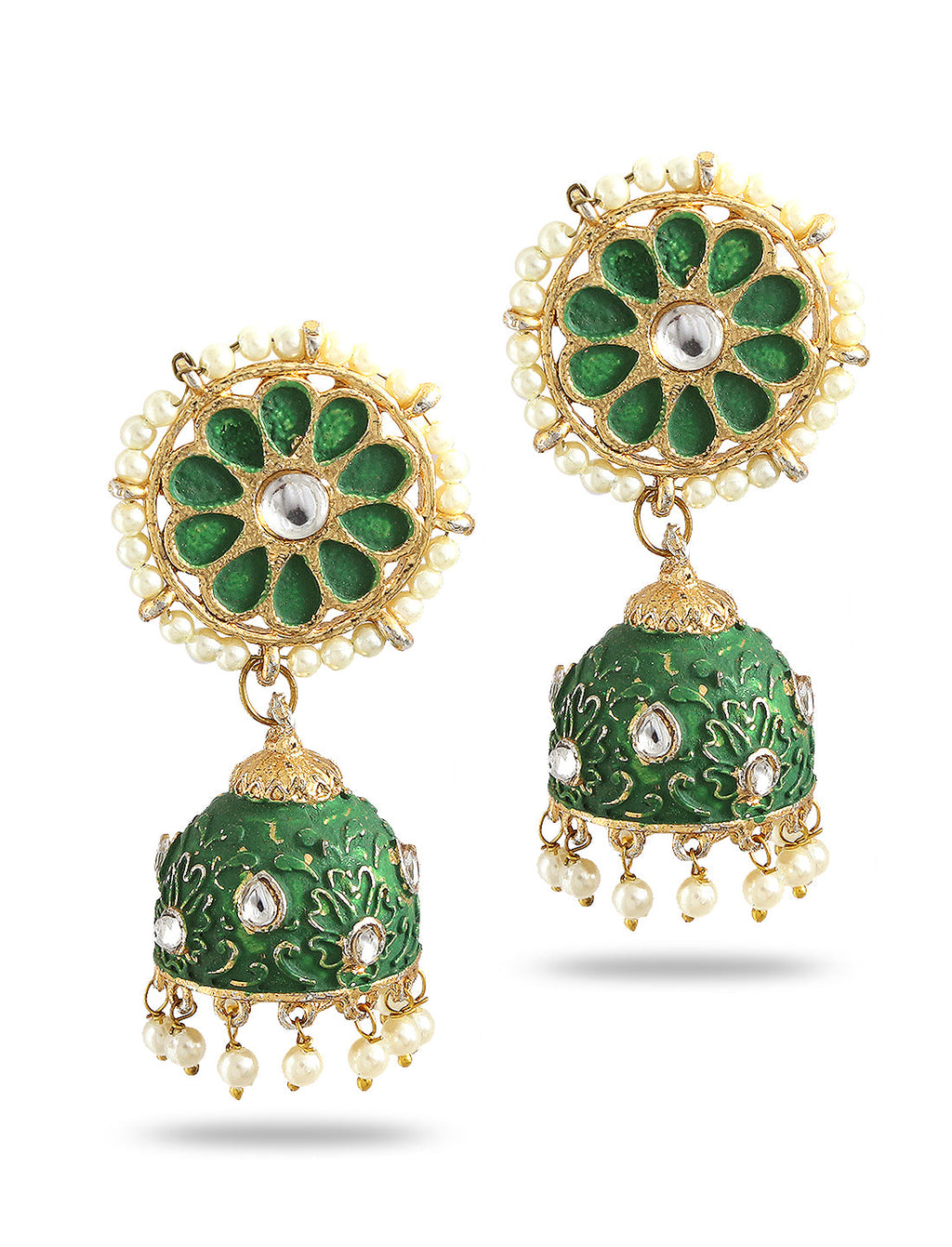 Silver-Plated Alloy Diva Look Stylish Contemporary Earrings - The Pari - Distacart
