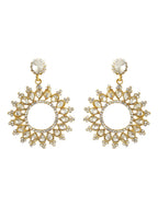 Silver-Plated Alloy Diva Look Stylish Contemporary Earrings - The Pari - Distacart
