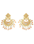 Silver-Plated Alloy Silver Round Earrings - The Pari - Distacart