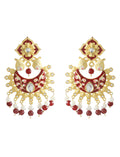 Silver-Plated Alloy Oxidised Round Earrings With Ring Combo - The Pari - Distacart