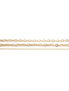 Gold-Polished Alloy Stone Plate & Coin Charm Necklace - The Pari