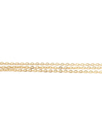 Gold-Polished Alloy Tripple Chain Necklace - The Pari