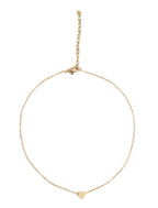 Gold-Polished Alloy Denty Look Heart Necklace - The Pari