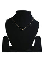 Gold-Polished Alloy Denty Look Heart Necklace - The Pari