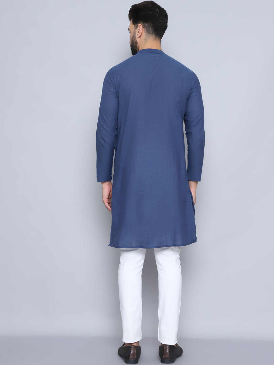 Even Apparels Men's Pure Cotton Grey Sherwani Kurta