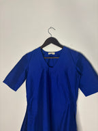 trueBrowns Blue Metallic Top