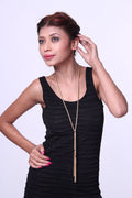 Gold-Toned Alloy Designer Motif Necklace - The Pari