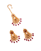 Gold-Polished Alloy Crystal & Alloy Designer Choker Necklace - The Pari