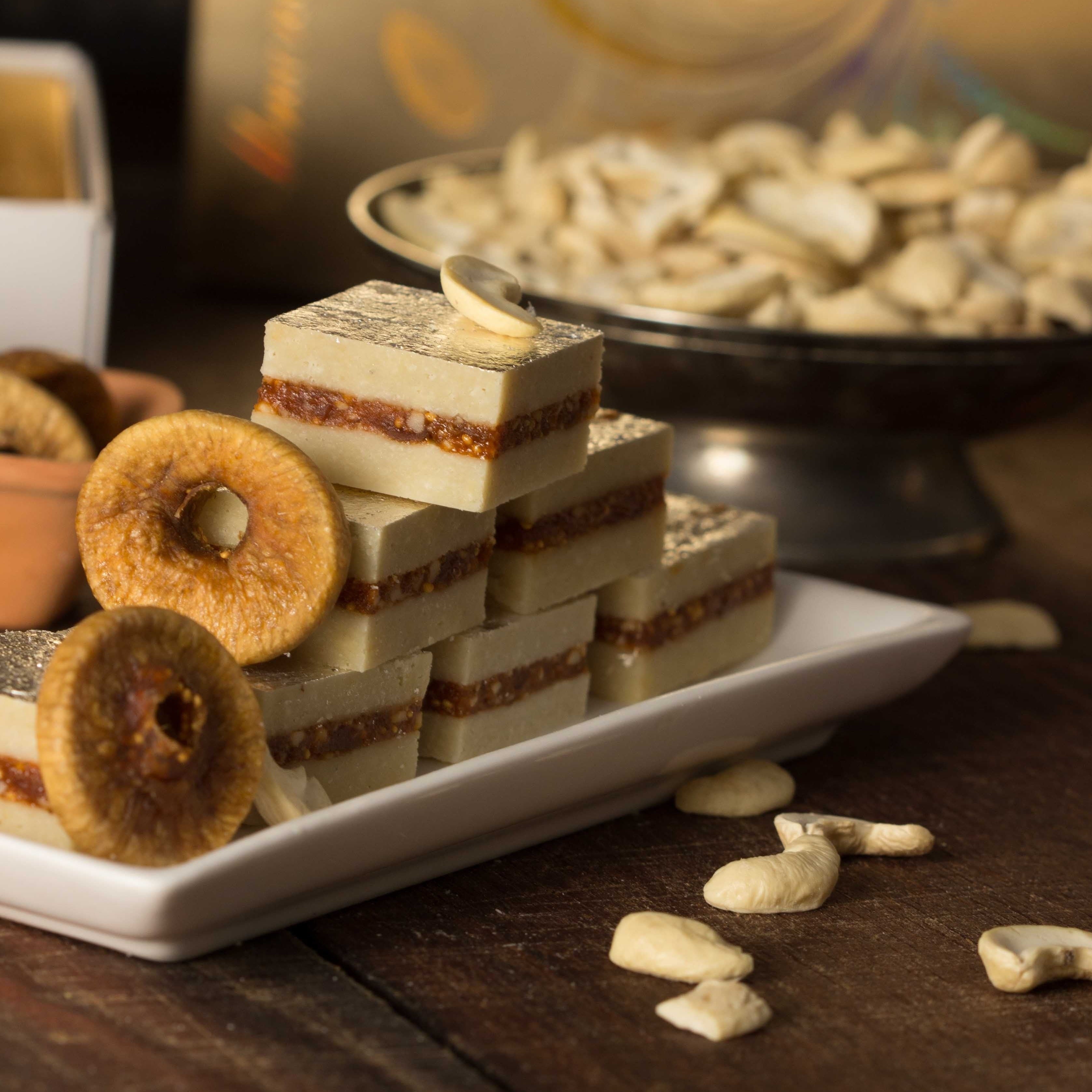 Almond House Kaju Anjeer Burfi - Distacart