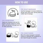 Nykaa Naturals Scalp Massager Brush For Blood Circulation & Natural Hair Growth - Lavender
