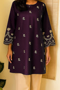 SDF Trending Short length Purple Kurti with Embroidery Work - Distacart