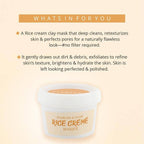 Glamveda Hydrate & Glow Rice Creme' Masque