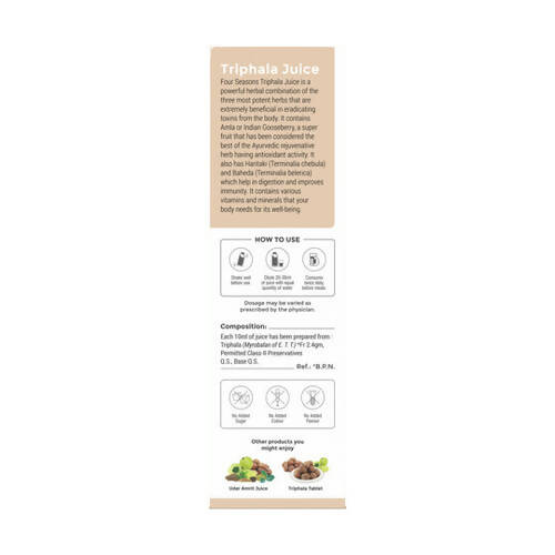 Four Seasons Triphala Juice - Distacart
